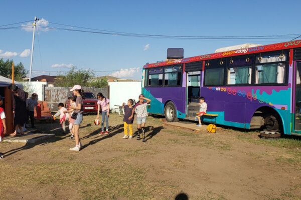 Bus Art Studio project at Nomadic Red Corner International Artist Residency, Ulaanbaatar, Mongolia