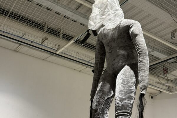 Work of artist Munkhtsetseg Jalkhaajav at Khan Gallery