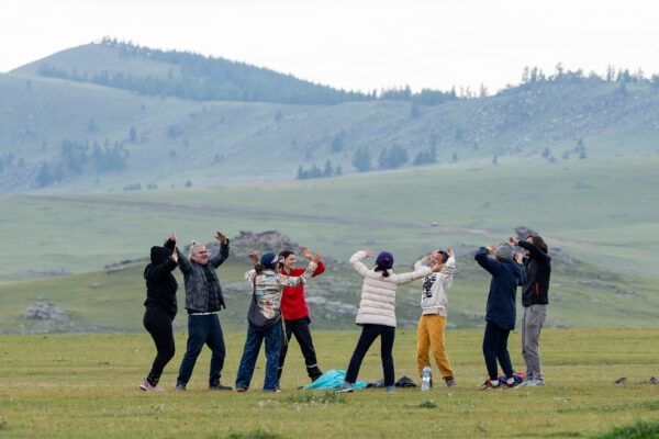 Fun time while staying with nomadic family
